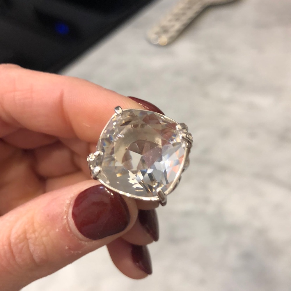 Swarovski Crystal Silver Ring - image 6